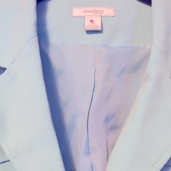 Beautiful Dressbarn Spring Blue Blazer Relaxed Fit Jacket, 2X, NWT - Picture 4 of 11